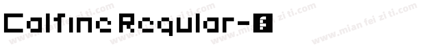 Calfine Regular字体转换